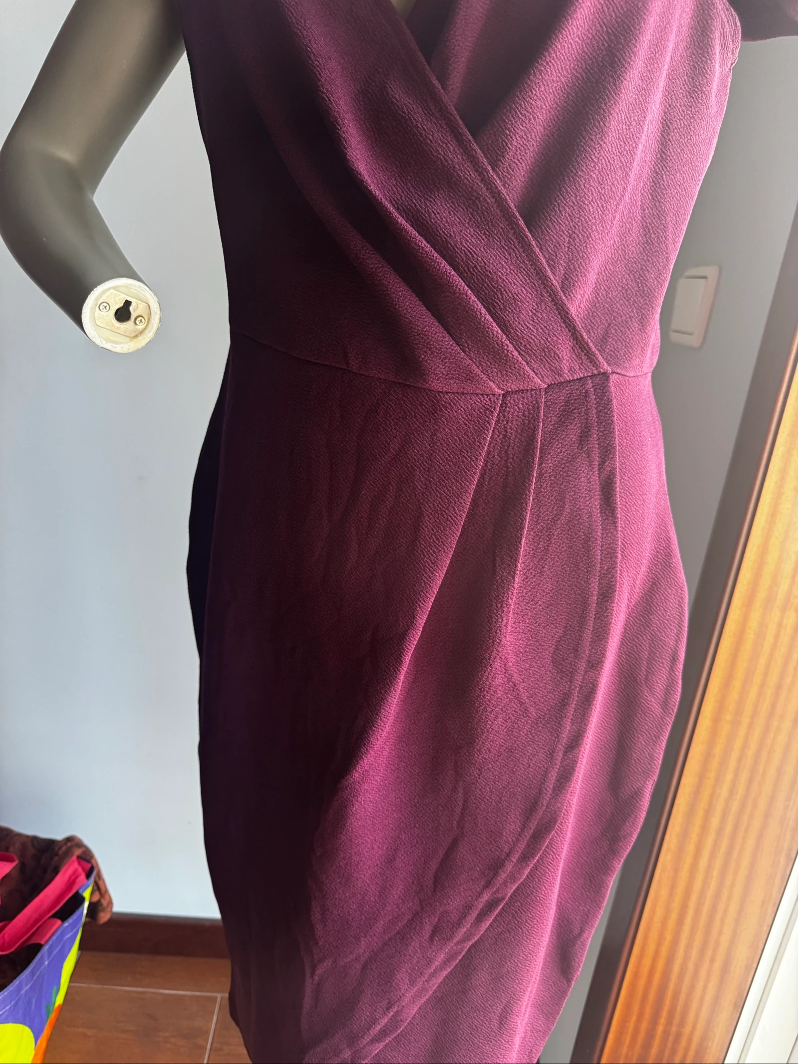 AX Paris Dress Burgundy M/L (UK14) | Off the Shoulder | Party | Ceremony | Elegant – photo 4